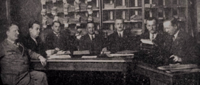 Vorstand des Reichsverbands der Gehrlosen Deutschlands e.V. von 1929, Mitte: Alphons Levy