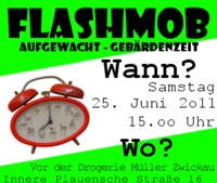 Flashmob Aufgewacht - Gebrdenzeit!