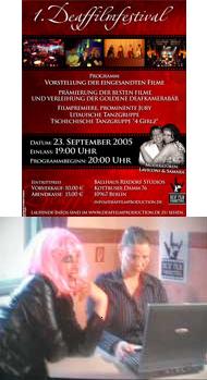 Plakat von 1.Deaffilmfestival