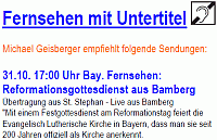 Religise Sendungen mit Untertiteln