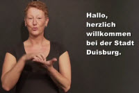 Informationen der Stadt Duisburg für gehörlose Menschen