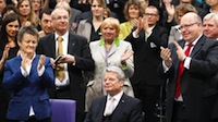 Martin Zierold mit dem neuen Bundesprsidenten