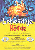 Plakat -  lebendige Haende