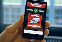 so hnlich knnte die Notruf-App aussehen