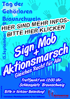 Aktionsmarsch und Signmob