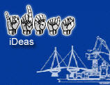 Logo von iDeas in Fingeralphabeten