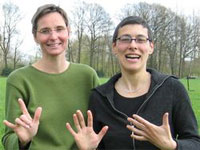 Wilma Pannen und Jane Haardt