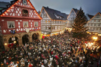 weihnachtlicher Marktplatz in Waiblingen