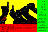 Plakat Jubiläumsparty
