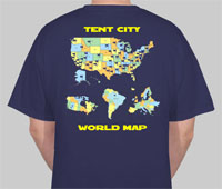 T-Shirt Tent City World Map