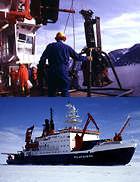 An Bord der Polarstern: Der gehoerlose Techniker Michael S.und Die Polarstern kreuzt gerade in der Antarktis.