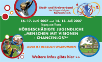 Flyer - Hrgeschdigte Jugendliche 'Menschen mit Visionen - chancenlos?'